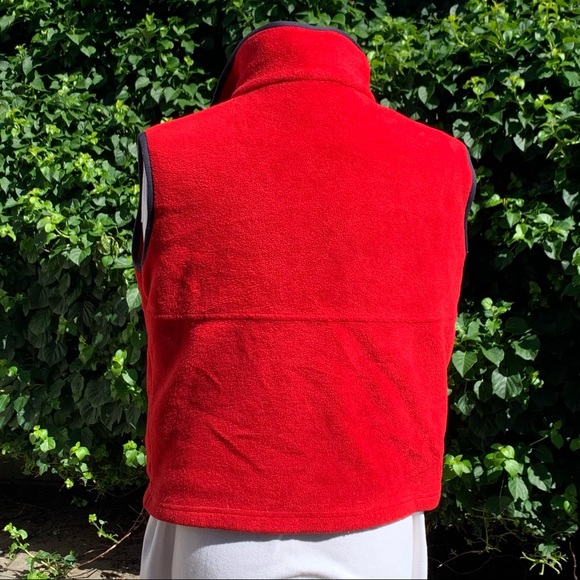 Women’s Red Timberland Fleece Vest - Picture 4 of 5